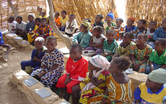 photo of school children in Burkina Faso