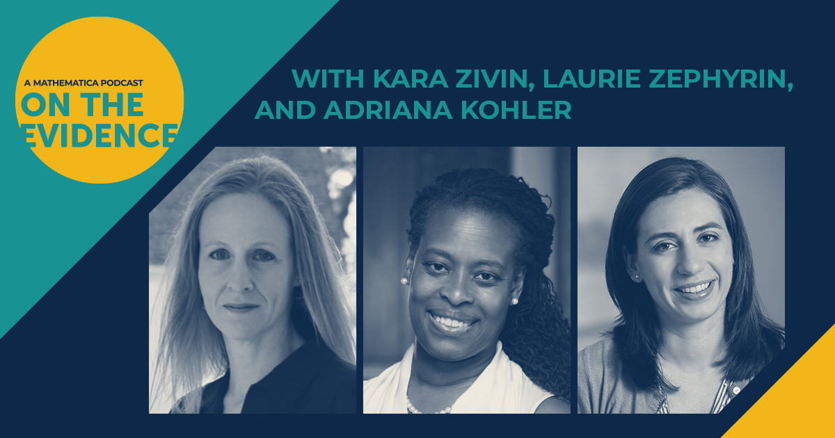On this episode, Mathematica’s Kara Zivin, The Commonwealth Fund’s Laurie Zephyrin, and Texans Care for Children’s Adriana Kohler discuss the societal costs of maternal mental health conditions and how fresh evidence on those costs informed a policy change to improve the well-being of birthing people and their children in one state. 