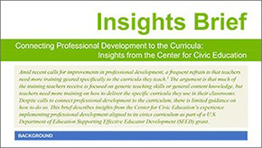 SEED Insights - Connecting Professional Development to the Curricula