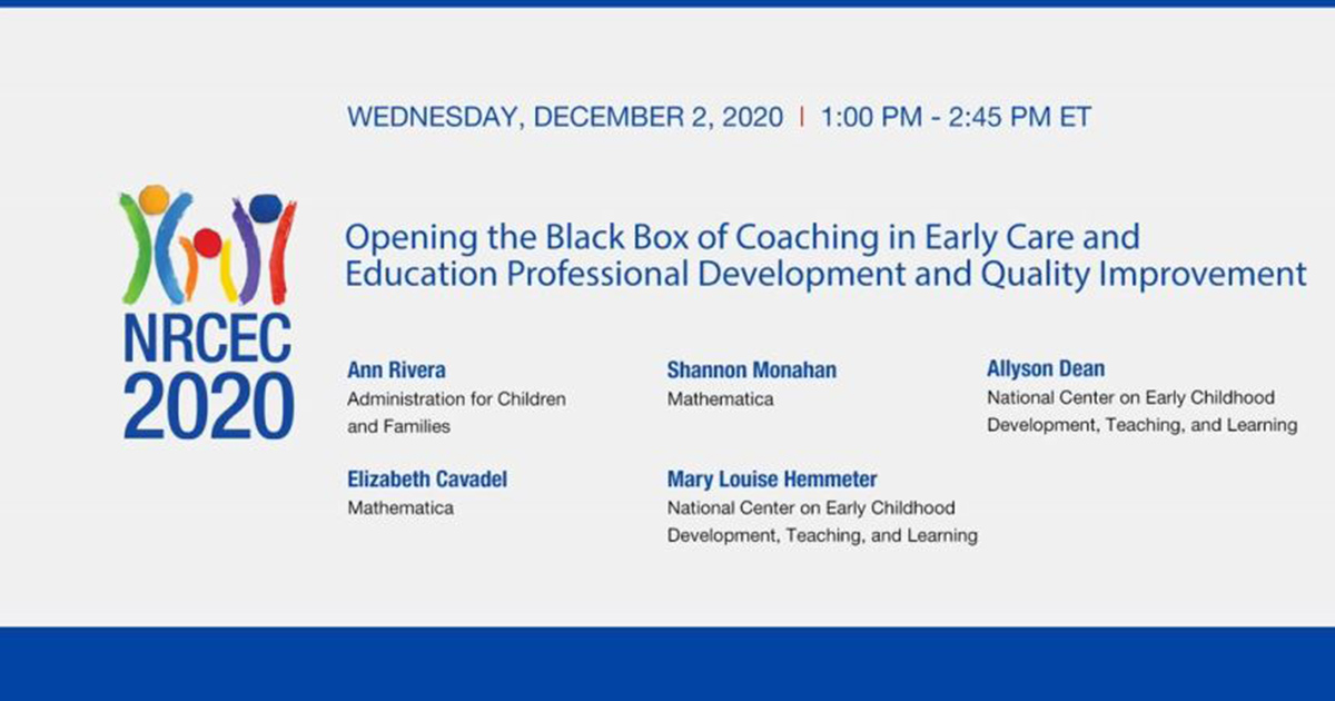 Opening the Black Box of Coaching in Early Care and Education Professional Development and Quality Improvement