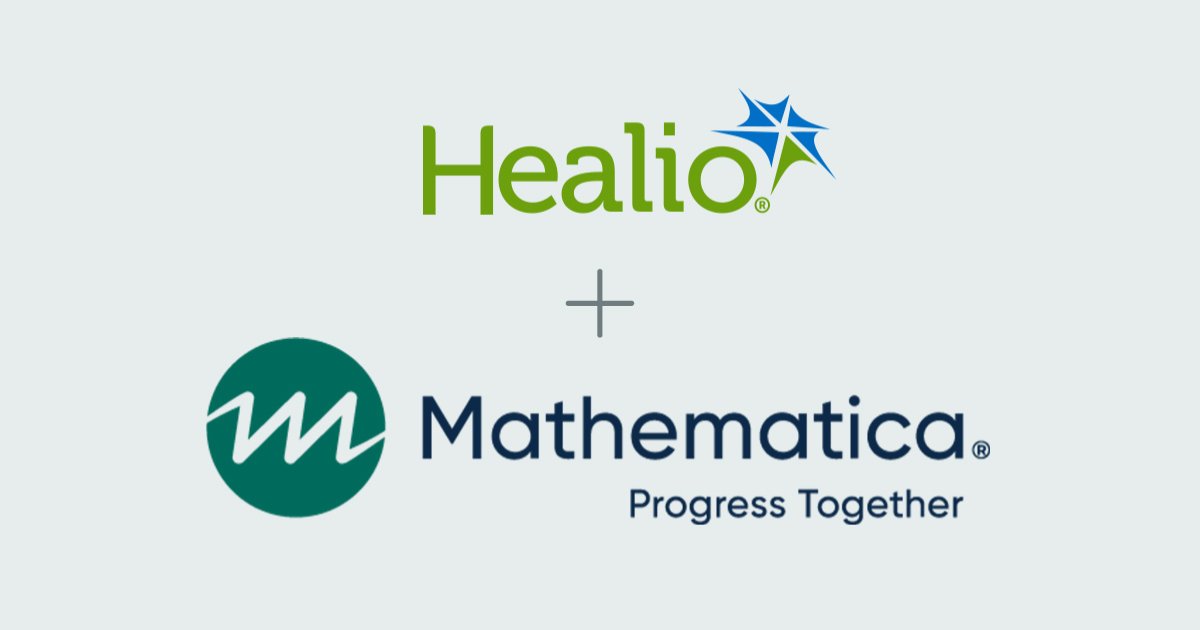 Healio and Mathematica logos