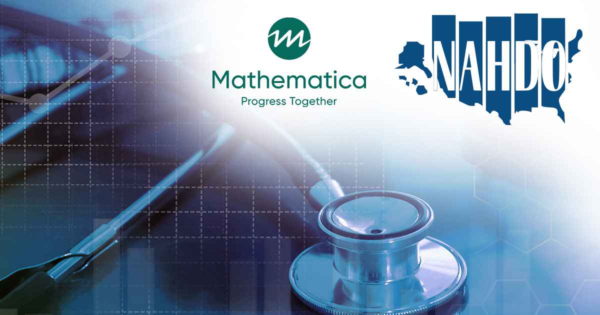 Mathematica and NAHDO logos in the top right of a photo of a stethoscope.